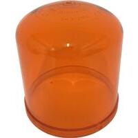 Calotta trasparente arancio di ricambio per girofari e lampeggiante